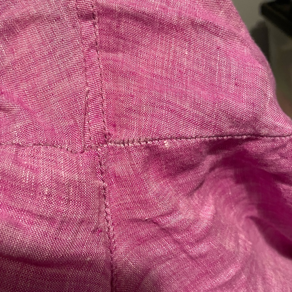 Toad & Co Flip Top Lithe Linen Pants Purple 4 - Picture 15 of 16